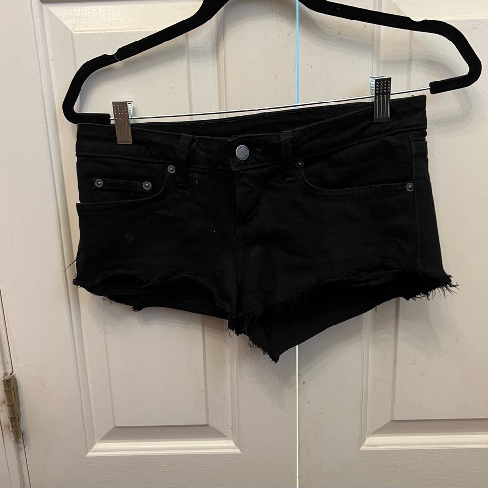 LF CARMAR black denim shorts